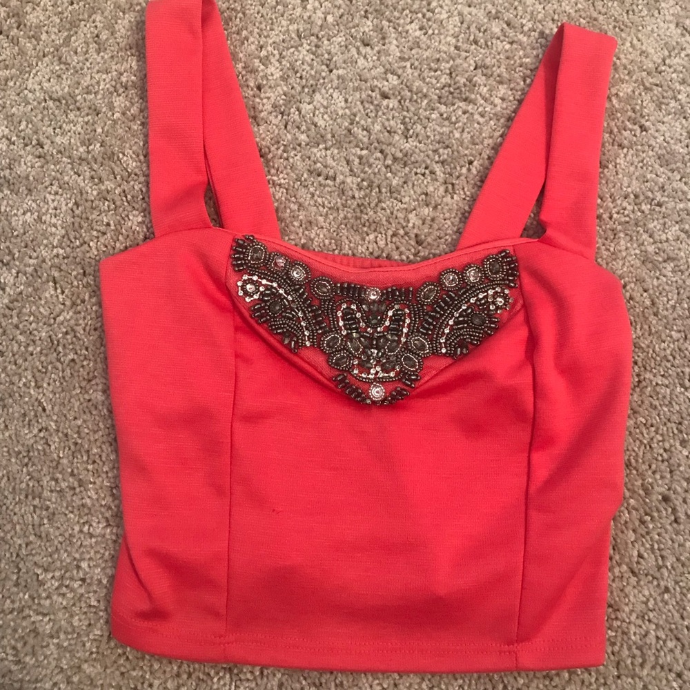 Brand new!!  Crop Top (Coral)—Size XS—NWT!!!